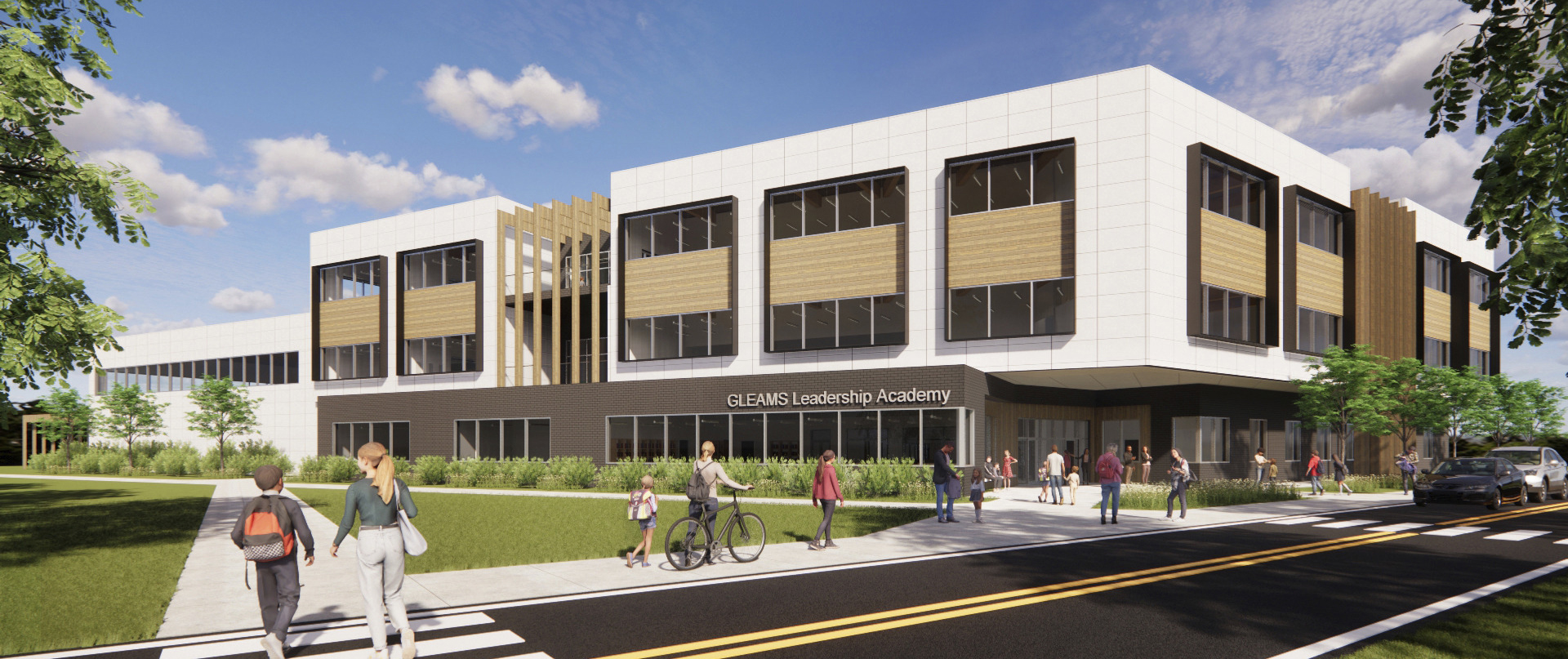 Rendering of the GLEAMS Leadership Academy learning commons